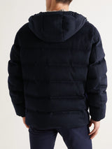 $6K Fillmore Plume XL Quilted Cashmere Hooded Down Jacket