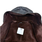 $35K HERMES Leather Hooded Jacket 56 Mink Fur-lined (fits smaller)