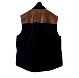 $80K HERMES Crocodile Porosus Gilet 54 Moka brown Vest