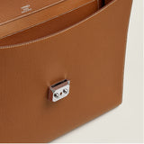 $10,700 HERMES Sac a depeches light 1-37 briefcase Gold Togo calfskin