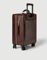 $7,950 Brunello Cucinelli Calfskin Carry-On Suitcase Burgundy ((C8457)
