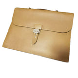 $10,700 HERMES Sac a depeches light 1-37 briefcase Gold Togo calfskin