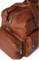 $6,450 Brunello Cucinelli Grained Calfskin Leisure Bag Copper (C6608)