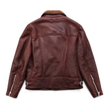 $12,400 BRUNELLO CUCINELLI M Biker Shearling Leather Jacket Brown