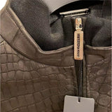 +$60K STEFANO RICCI 50 Crocodile &Calfskin Jacket Cashmere lined