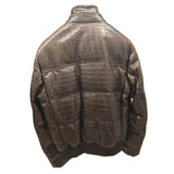 $95k Stefano Ricci Crocodile Brown Jacket 50 Beaver Collar