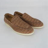 $11,450 Summer Walk Loafer 44 Alligator Nubuck - Umber