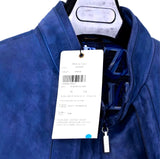 $13K NAJA 54, 56  Calf Suede Jacket,  Blue Horizon