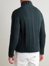 $2,900 Turtleneck Amberg 48 Baby Cashmere Ocean Depths Melange