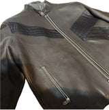 $43K HERMES  Blouson Droit Casaque 52 Alligator & Calfskin