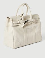 $6,150 Brunello Cucinelli Grained calfskin country bag Ivory