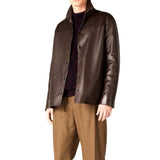 $9K Bruno Overshirt Vintage S Plongé Leather Shirt Jacket