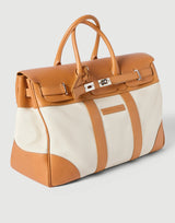 $6,300  Brunello Cucinelli Grained calfskin and cowhide country bag