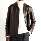 $9K Bruno Overshirt Vintage S Plongé Leather Shirt Jacket