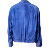 $13K NAJA 54, 56  Calf Suede Jacket,  Blue Horizon