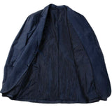 $10K Blazer Calfskin 56 Navy Blue