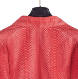 $40K BIAN 50 Python lLeather Biker Jacke- One Single Jacket in the World!