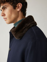 $15K Carnaby Carcoat S, L Cashmere & Castorino fur Storm System®