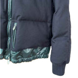 Cashmere Quilted Puffer Bomber Jacket Down 50 - Concealed Hood