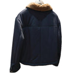 Cashmere & Sheep Leather Half-zip Jumper Jacket 50