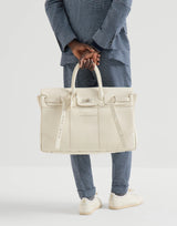 $6,150 Brunello Cucinelli Grained calfskin country bag Ivory