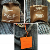 $2,900 Turtleneck Amberg 48 Baby Cashmere Ocean Depths Melange