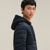 $4,500 "Maillons 3D" Quilted Sweater L, XL FW2025 Navy Blue