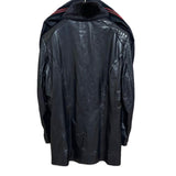 $27K METROPOLIS Black Lambskin & Crocodile Coat 58 Detachable Squirrel fur