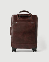 $7,950 Brunello Cucinelli Calfskin Carry-On Suitcase Burgundy ((C8457)