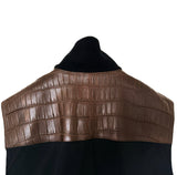 $80K HERMES Crocodile Porosus Gilet 54 Moka brown Vest