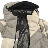 Moncler Grenoble Sedrun Patchwork-Quilted Wool Short Down Jacket Size 3 (50 IT)