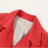 $40K BIJAN 50 Python Leather Biker Jacket - One Single Jacket in the World!