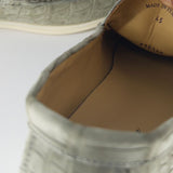 $11,450 Summer Walk Loafer 45 Alligator Nubuck - Army Grey