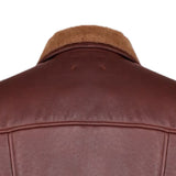 $12,400 BRUNELLO CUCINELLI M Biker Shearling Leather Jacket Brown
