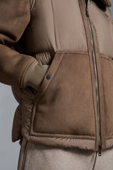 Moncler Gers Leather Down Jacket size 3 (50 IT)
