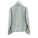 $190K HERMES 50 Crocodile Jacket Grayish Green
