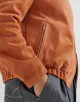 $7,100 Brunello Cucinelli M Country Suede Outerwear jacket