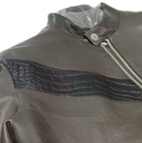 $43K HERMES  Blouson Droit Casaque 52 Alligator & Calfskin