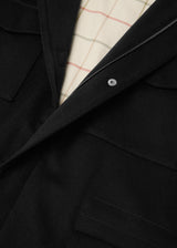 $6,850 LORO PIANA 48 Traveller Field Jacket Black Cashmere Storm System®