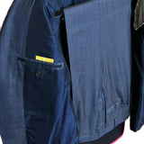 $10,250 Suit 52 R7 - 85% Wool, 15% Silk 14 Micron Grey-Blue