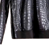 $125K HERMES Crocodile Multi-Zip Black Jumper 48