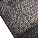 +$45K HERMES Etrivière Black Crocodile Porosus Business Briefcase