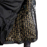 $195K ZILLI 54 FURTIF Crocodile Porosus Black Jacket Ermine Fur liming
