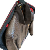 $110K PAINTING Brown Crocodile Porosus Jacket 50
