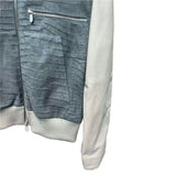 $38K HERMES 48, 54 Blouson Bord-Côte  Crocodile & Calf Rib Bomber