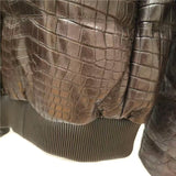 $95k Stefano Ricci Crocodile Brown Jacket 50 Beaver Collar