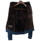 $13K Bomber 48 Cashmere Castorino fur-lined