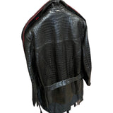 $160K ILDAN Black Crocodile Porosus Jacket 58