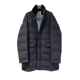+S11K STEFANO RICCI Cashmere Quilted Down Jacket 58 Removable Beaver fur Collar