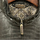 $140K STEFANO RICCI 50 Alligator Bomber Jacket